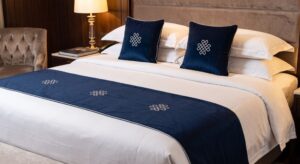 BED RUNNER + CUSHION COVERS