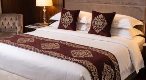 BED RUNNER + CUSHION COVERS