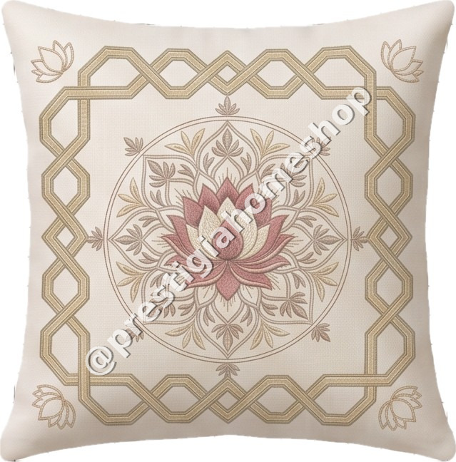 Interwoven Gold Lotus Medallion