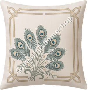Peacock Feather Lattice Frame
