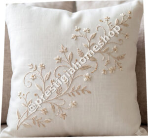 Cream Sprig Diagonal