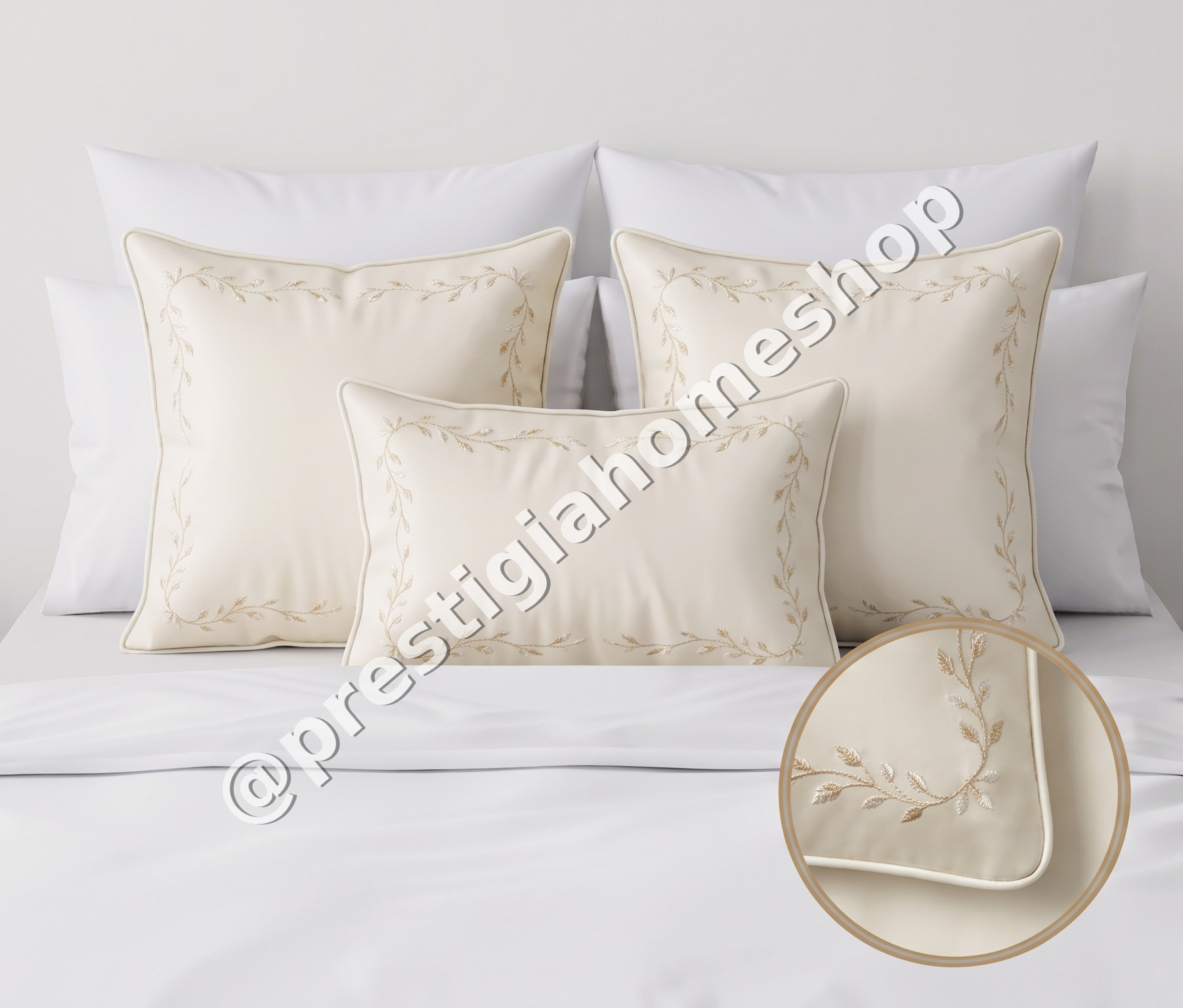 Ivory Piped Leaf