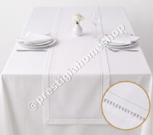 White Hemstitch Line